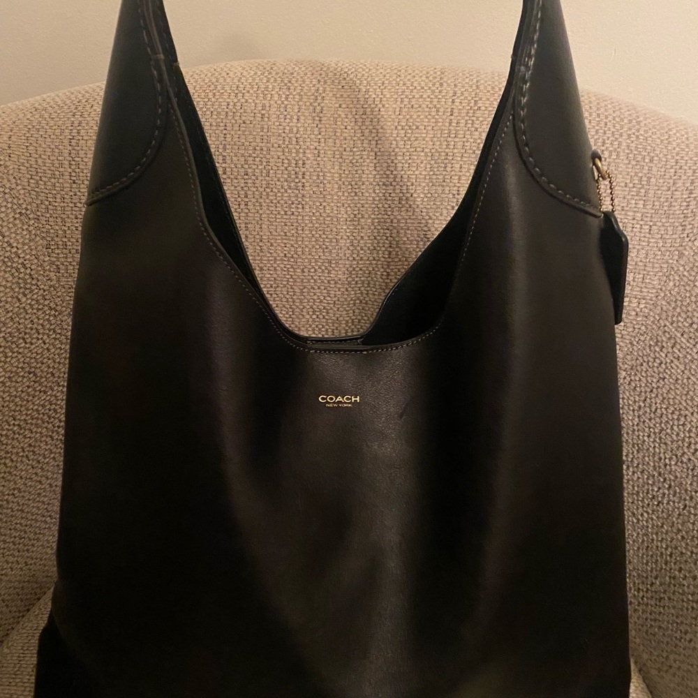 Coach Black Brooklyn, bag, 39 with receipt